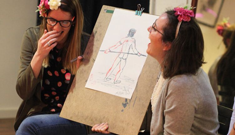 hen party life drawing